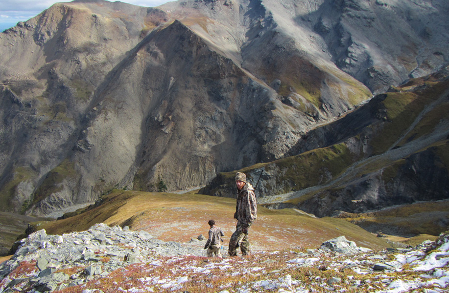 Sheep Hunters in Steep Mountains