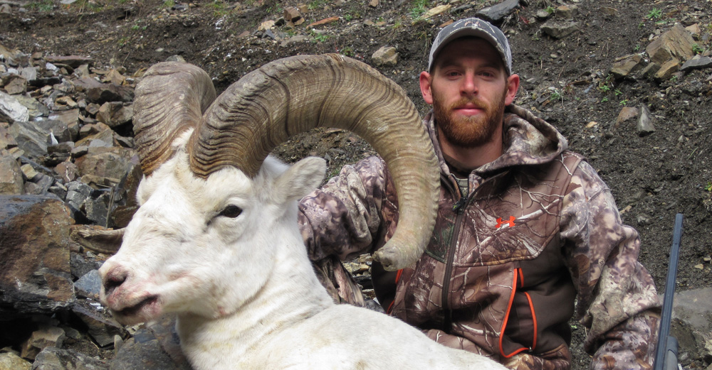 Logan with Trophy Sheep