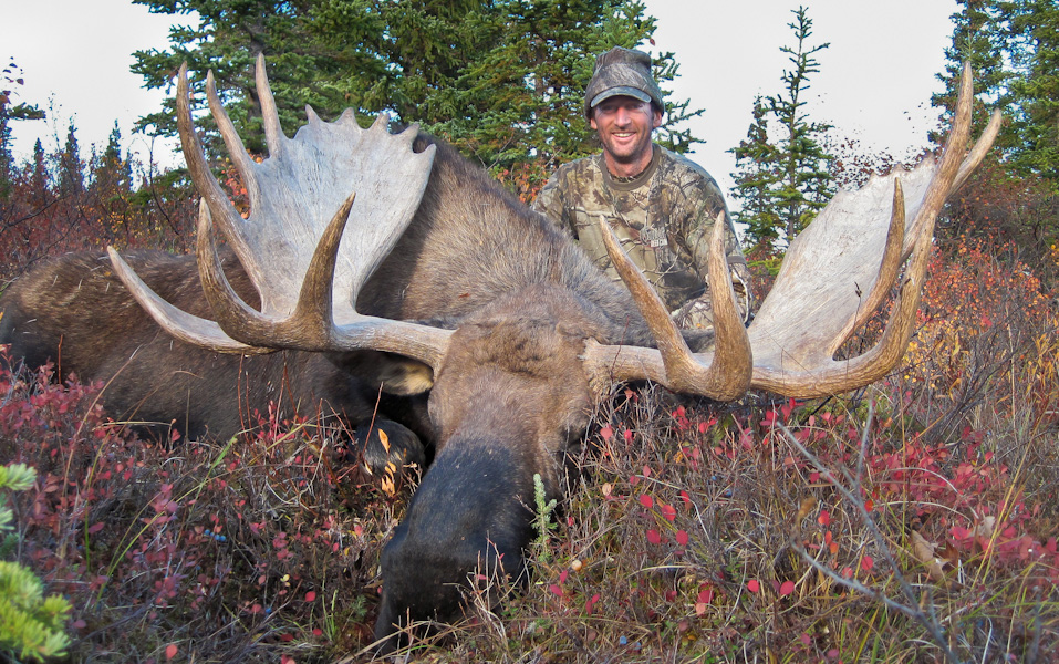 Matt Green with Moose Antlers